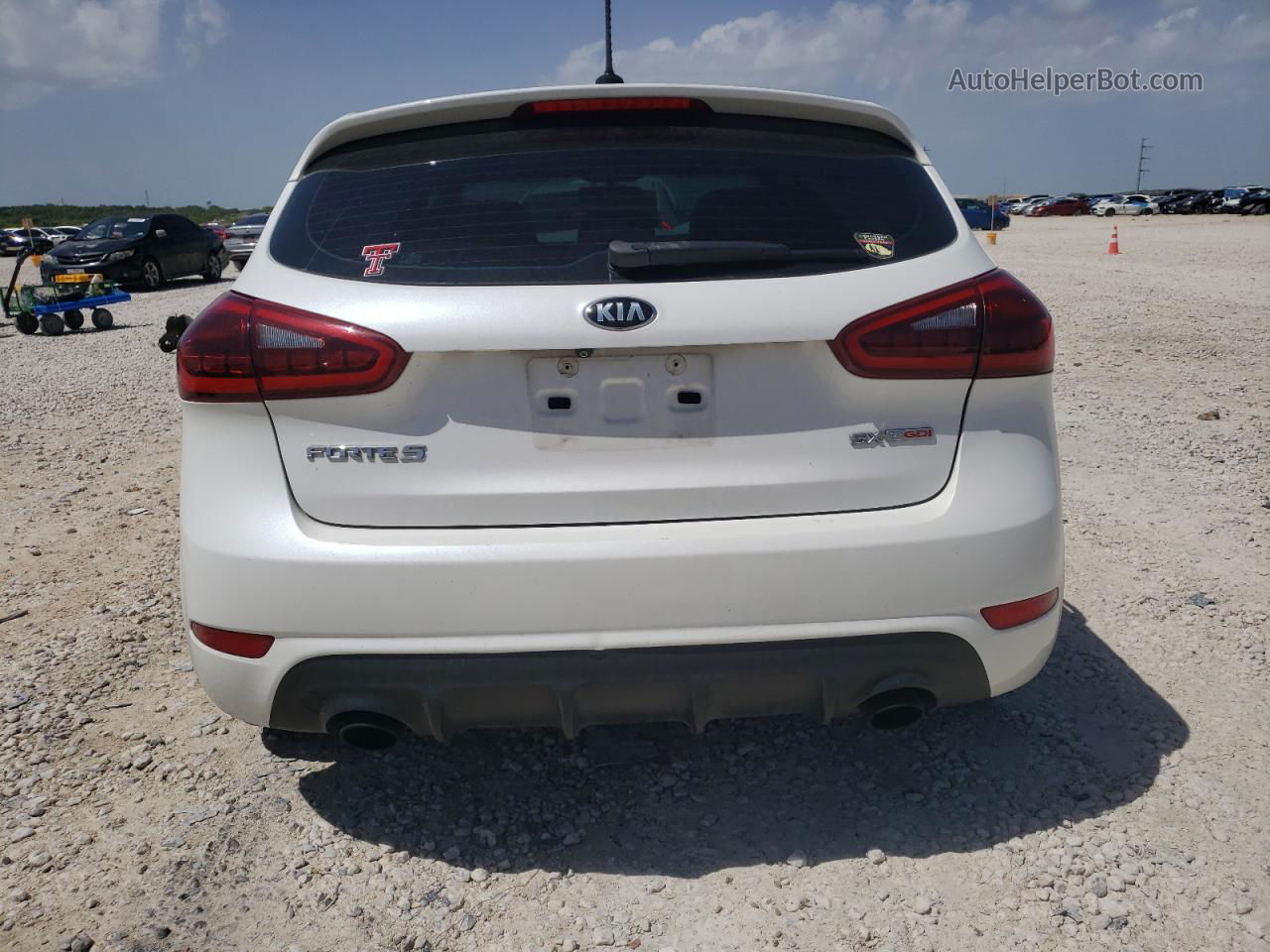 2016 Kia Forte Sx White vin: KNAFZ5A30G5583704