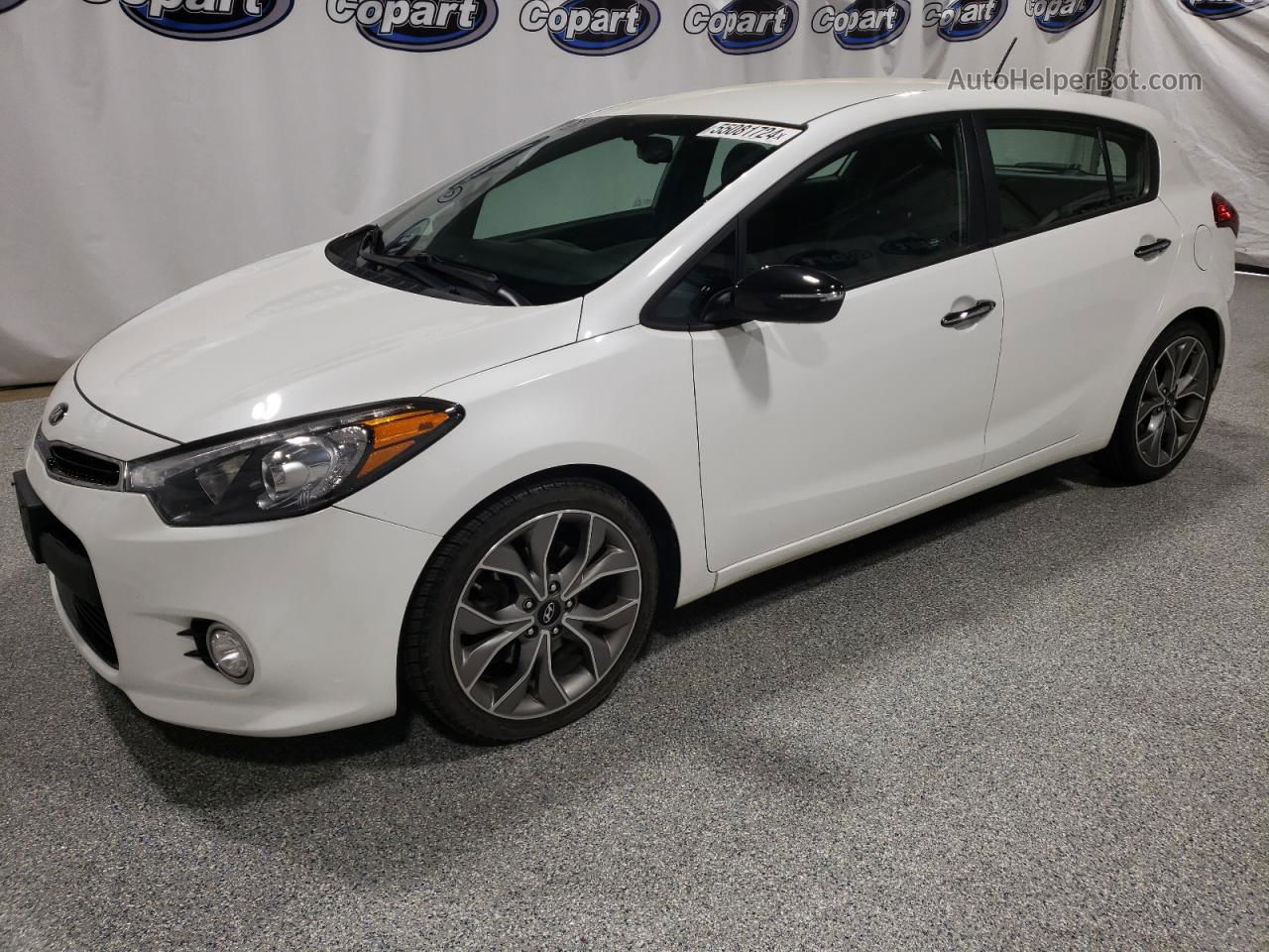 2016 Kia Forte Sx White vin: KNAFZ5A31G5494515