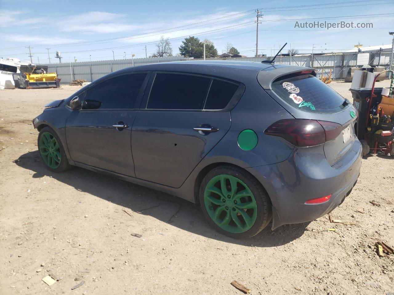 2016 Kia Forte Sx Gray vin: KNAFZ5A38G5603844