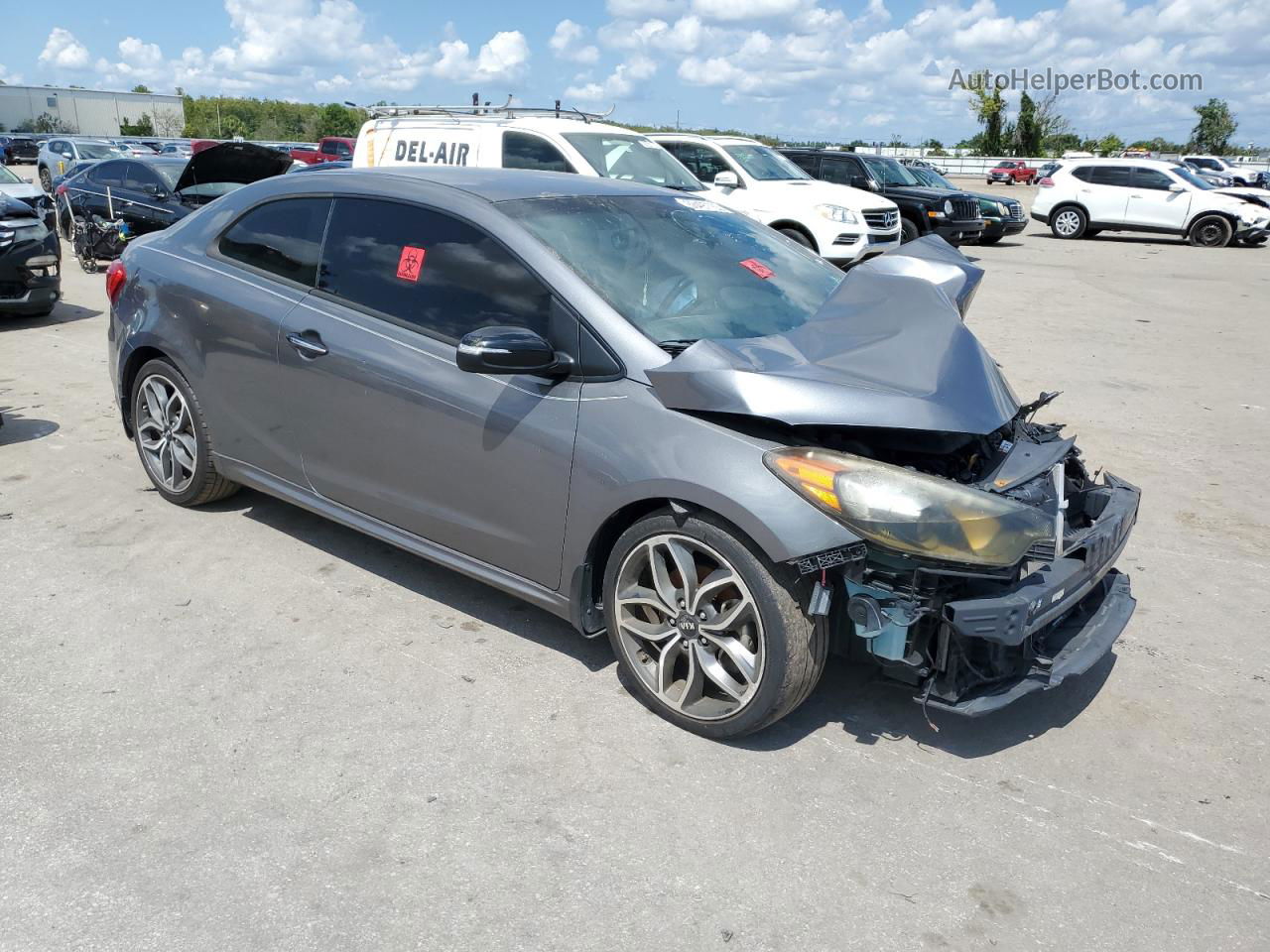 2016 Kia Forte Sx Gray vin: KNAFZ6A3XG5582906