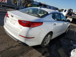 2014 Kia Optima Lx White vin: KNAGM4A70E5470526