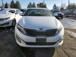 2014 Kia Optima Lx White vin: KNAGM4A70E5470526