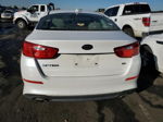 2014 Kia Optima Lx White vin: KNAGM4A70E5470526