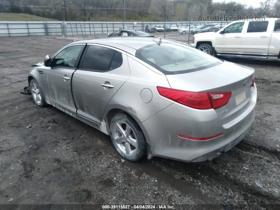 2015 Kia Optima Lx Silver vin: KNAGM4A70F5544609