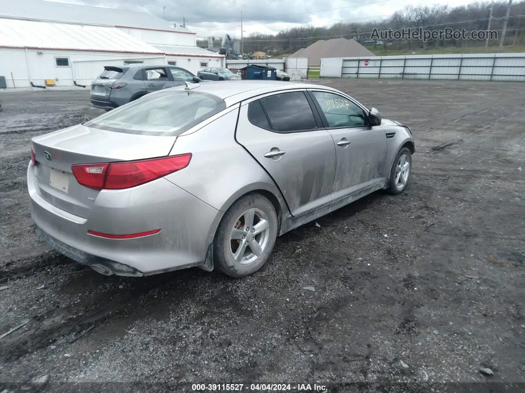 2015 Kia Optima Lx Silver vin: KNAGM4A70F5544609