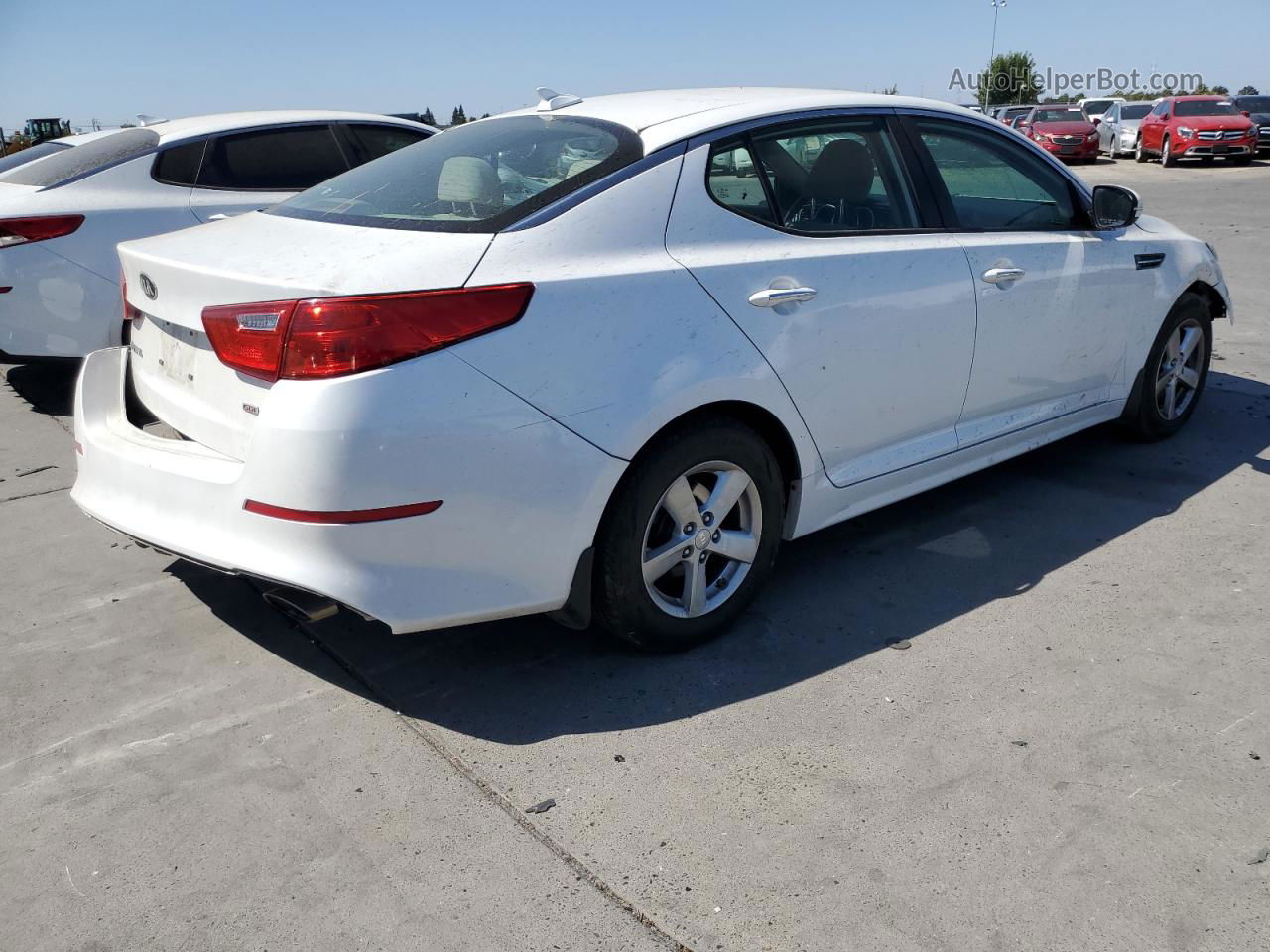 2015 Kia Optima Lx Белый vin: KNAGM4A70F5558252