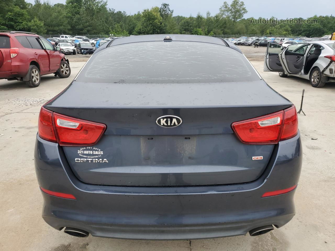 2015 Kia Optima Lx Blue vin: KNAGM4A70F5584110