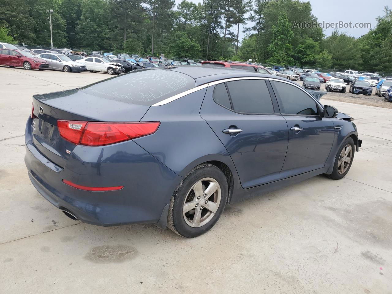 2015 Kia Optima Lx Blue vin: KNAGM4A70F5584110