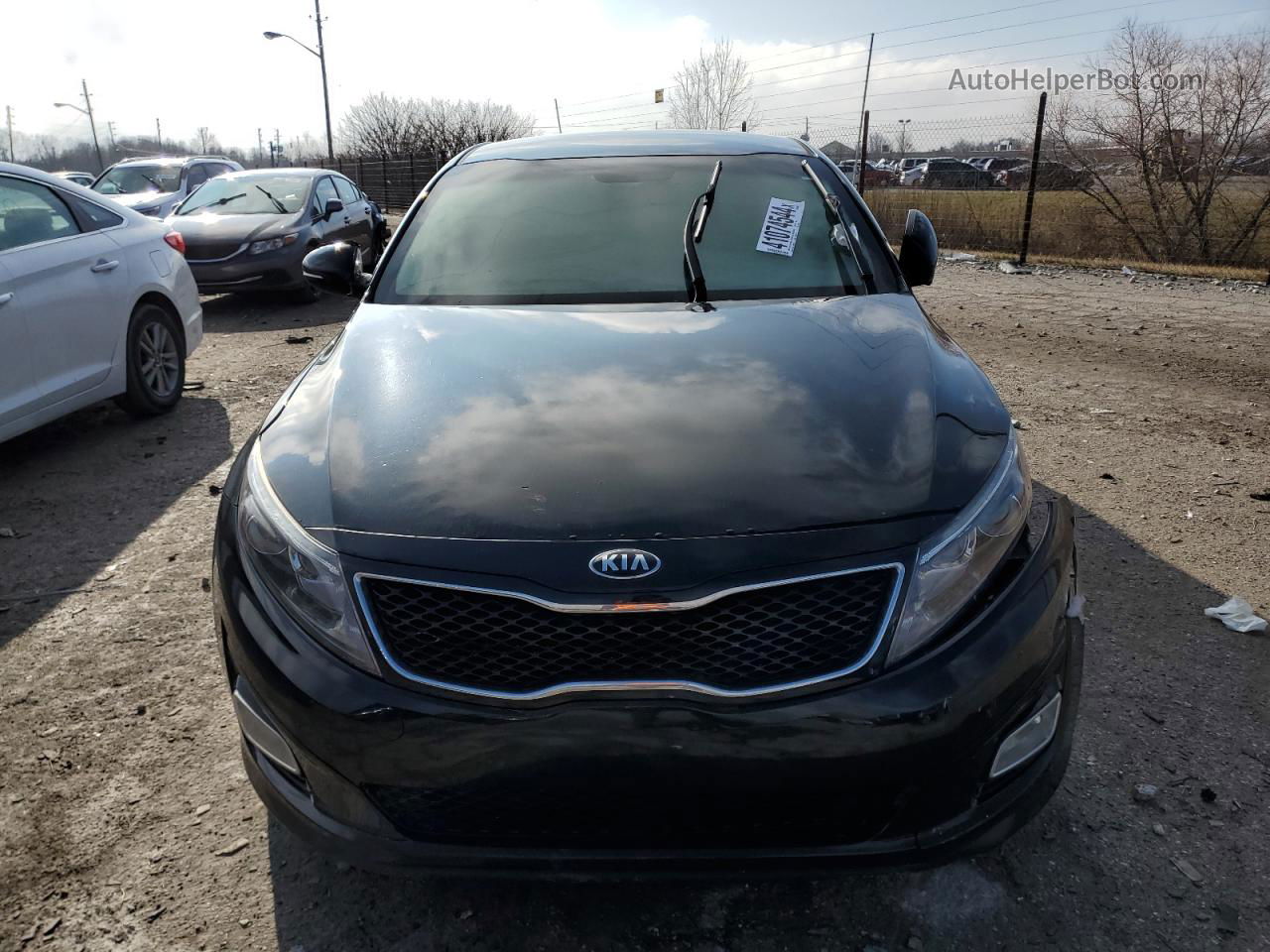 2015 Kia Optima Lx Black vin: KNAGM4A70F5657976