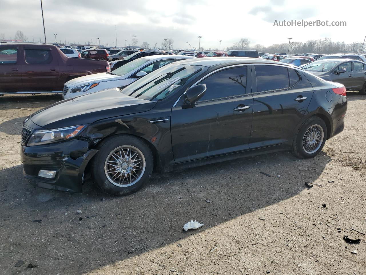 2015 Kia Optima Lx Black vin: KNAGM4A70F5657976