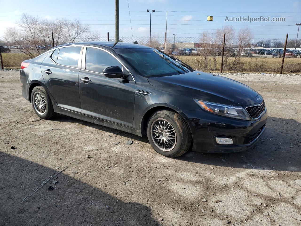 2015 Kia Optima Lx Черный vin: KNAGM4A70F5657976