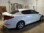 2015 Kia Optima Lx White vin: KNAGM4A71F5566716