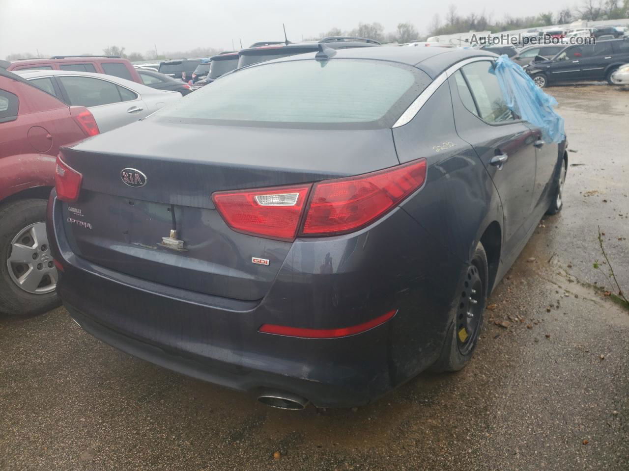 2015 Kia Optima Lx Blue vin: KNAGM4A71F5597917