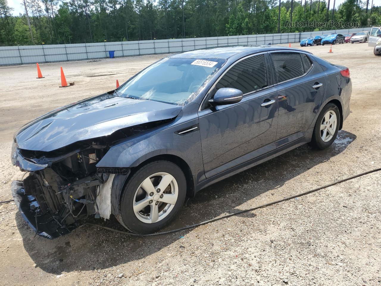 2015 Kia Optima Lx Blue vin: KNAGM4A71F5607894