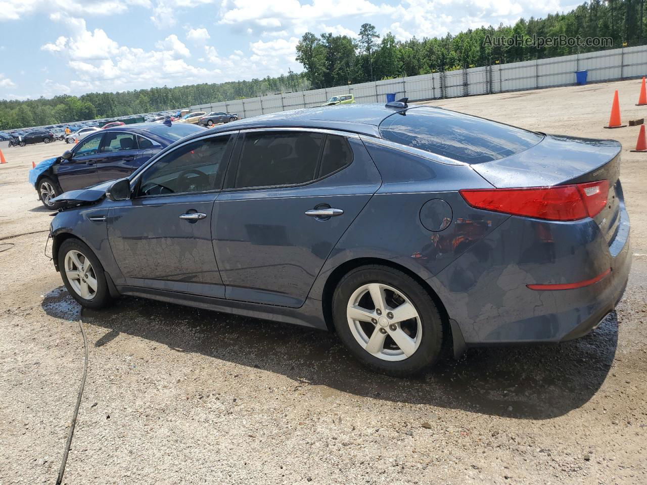 2015 Kia Optima Lx Blue vin: KNAGM4A71F5607894