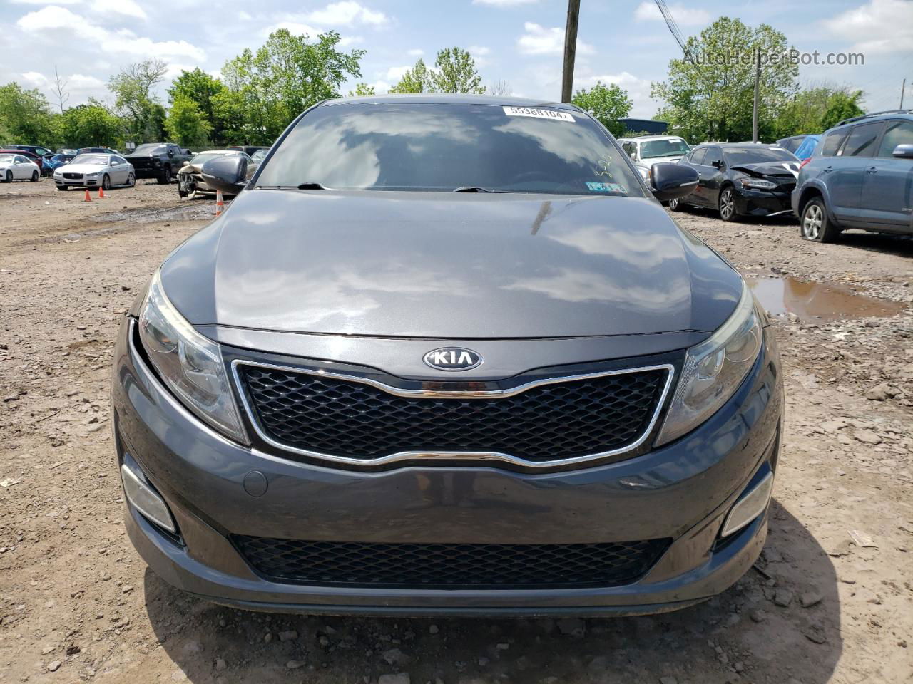 2015 Kia Optima Lx Charcoal vin: KNAGM4A71F5632276