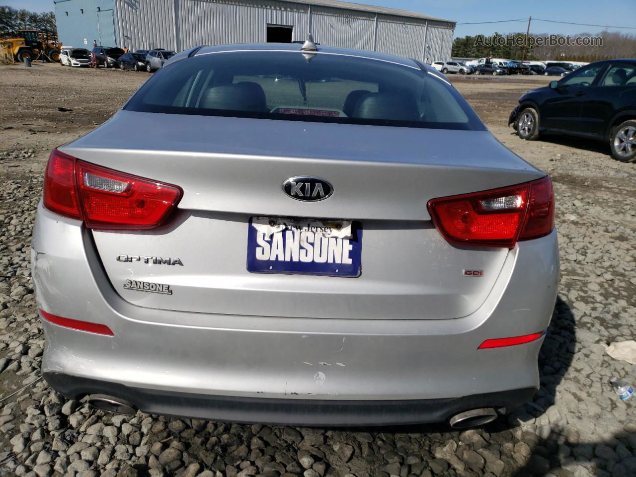 2014 Kia Optima Lx Silver vin: KNAGM4A72E5462234