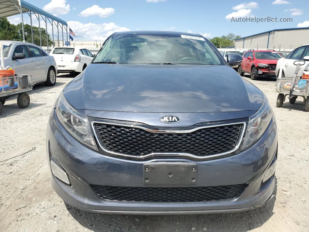 2015 Kia Optima Lx Charcoal vin: KNAGM4A72F5546751