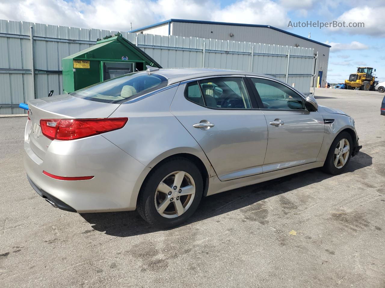 2015 Kia Optima Lx Silver vin: KNAGM4A72F5547172