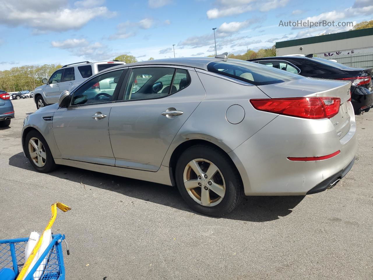 2015 Kia Optima Lx Silver vin: KNAGM4A72F5547172