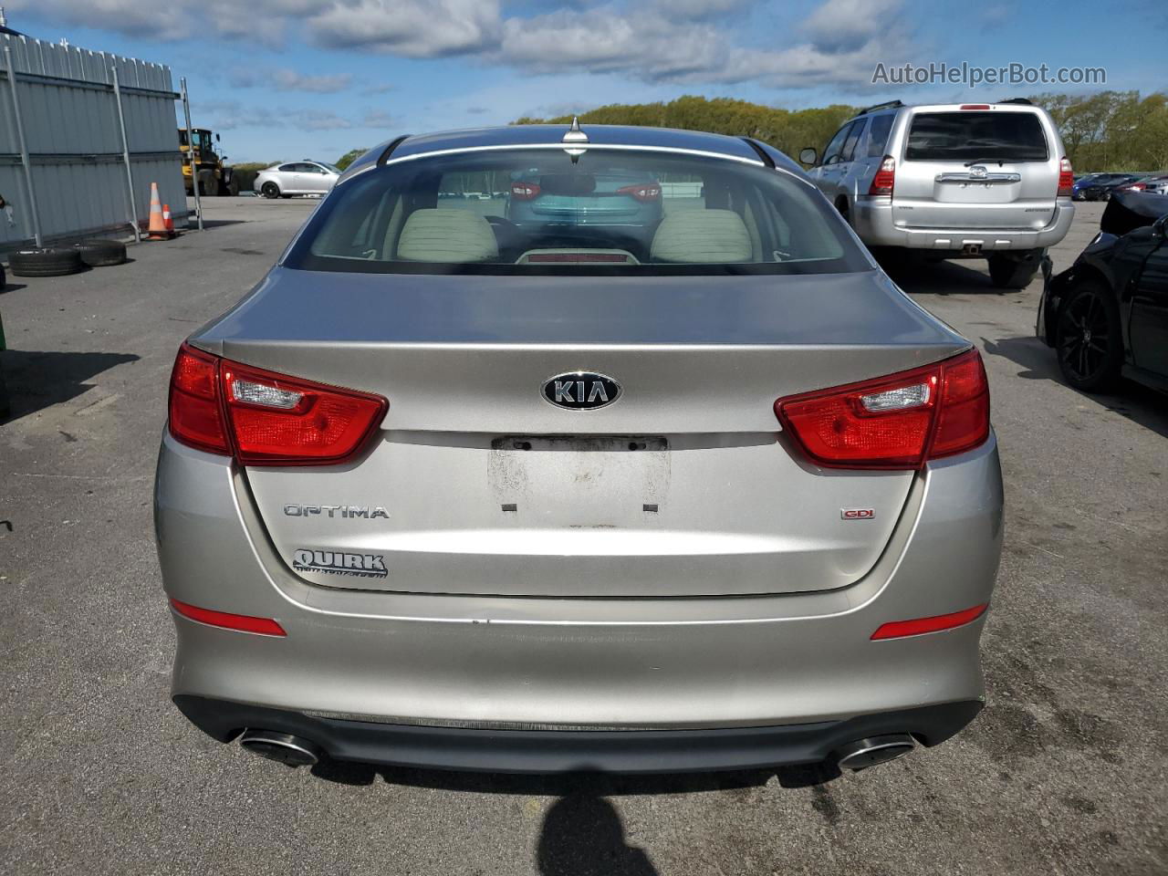 2015 Kia Optima Lx Silver vin: KNAGM4A72F5547172