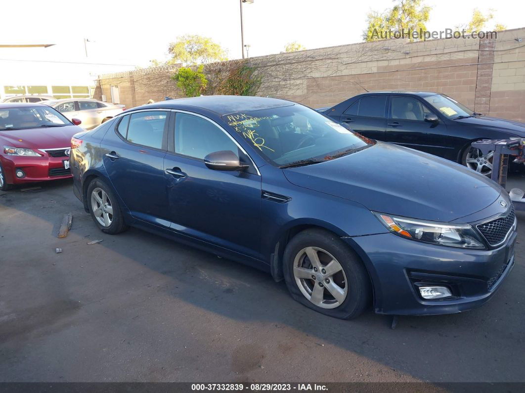 2015 Kia Optima Lx Blue vin: KNAGM4A72F5569253