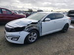 2015 Kia Optima Lx White vin: KNAGM4A72F5664895