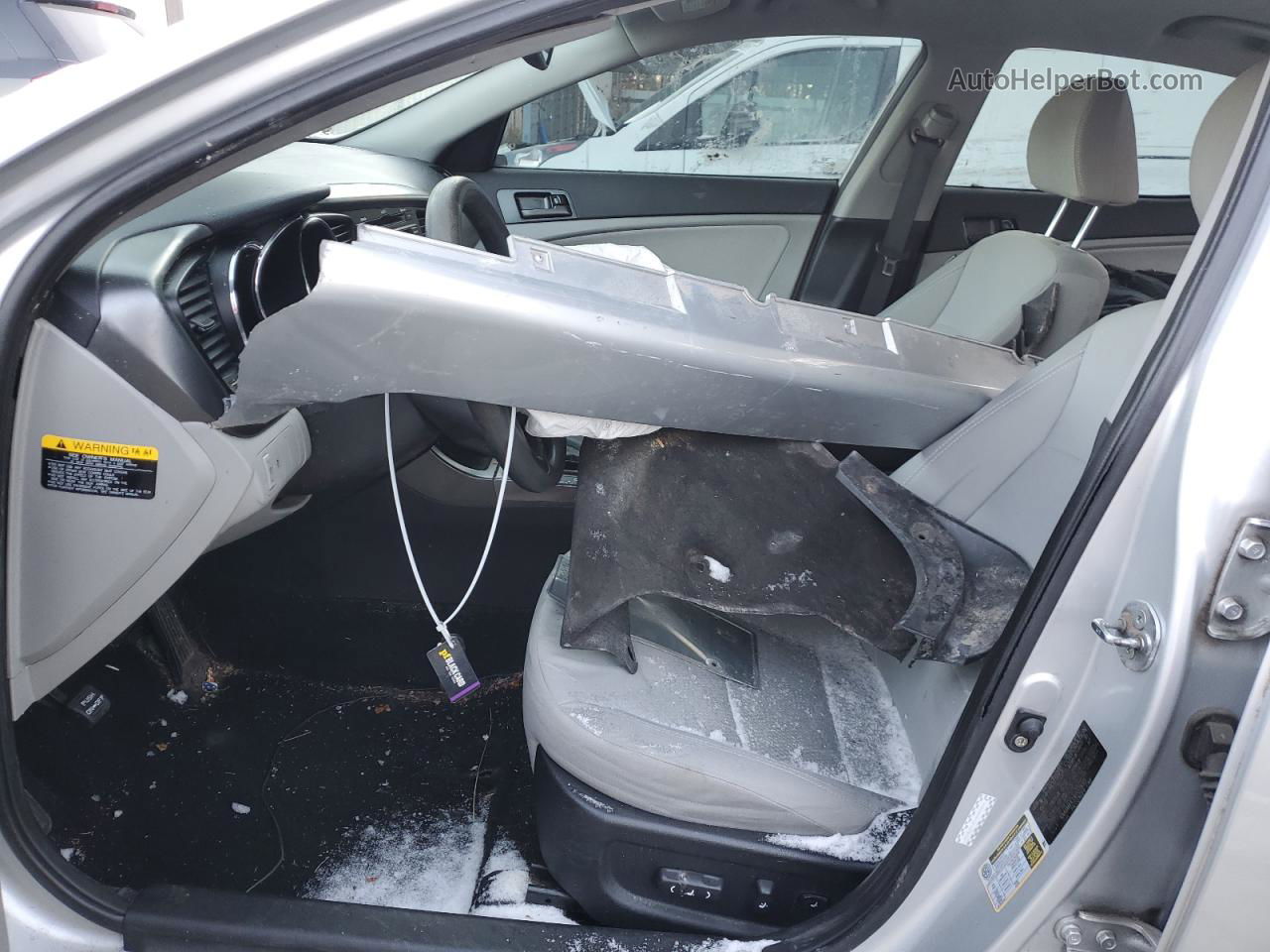 2013 Kia Optima Lx Silver vin: KNAGM4A73D5378311