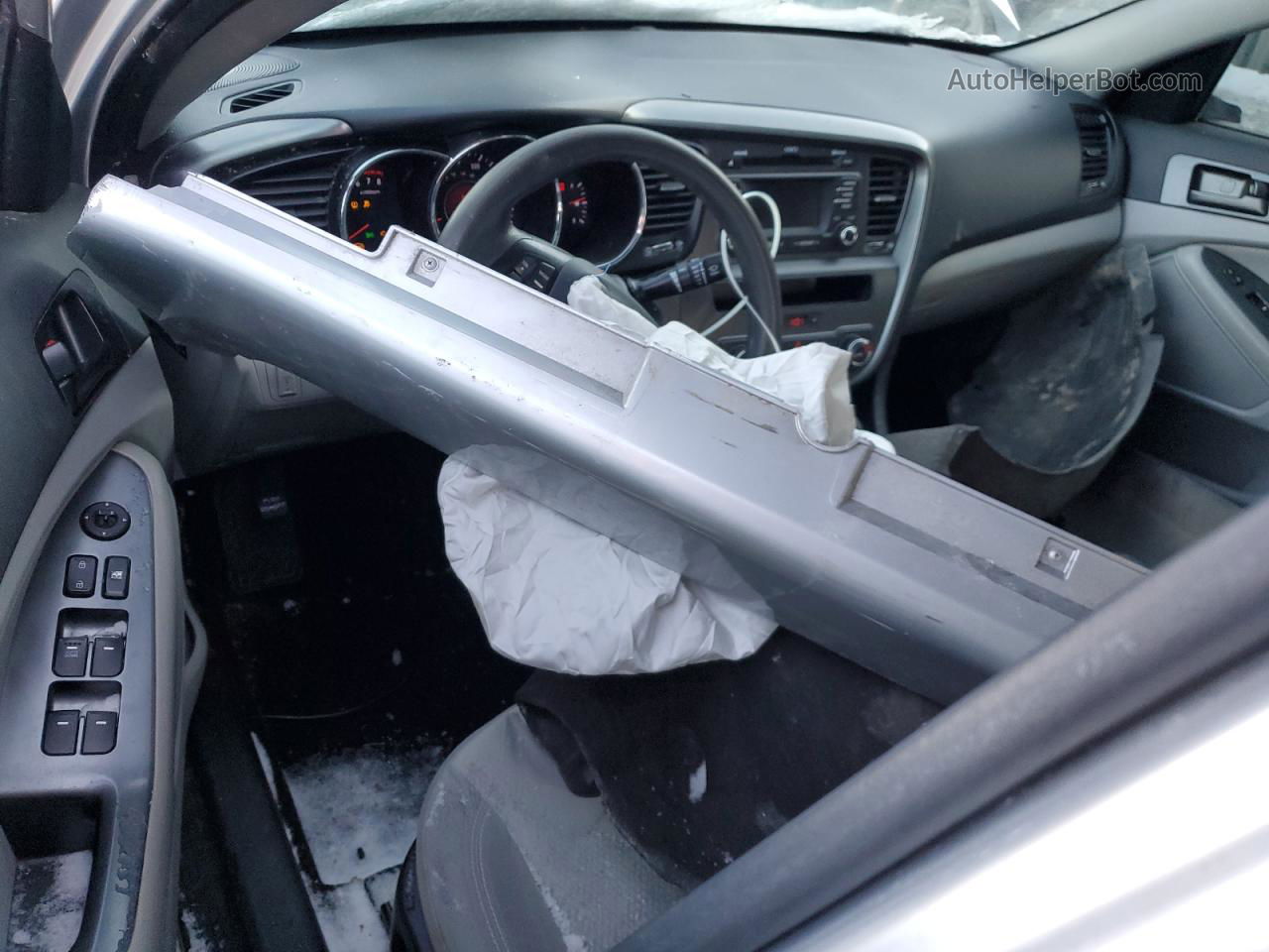 2013 Kia Optima Lx Silver vin: KNAGM4A73D5378311