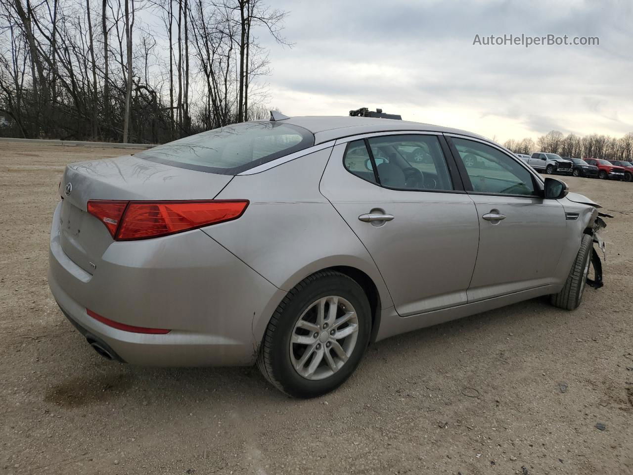 2013 Kia Optima Lx Gray vin: KNAGM4A73D5386585