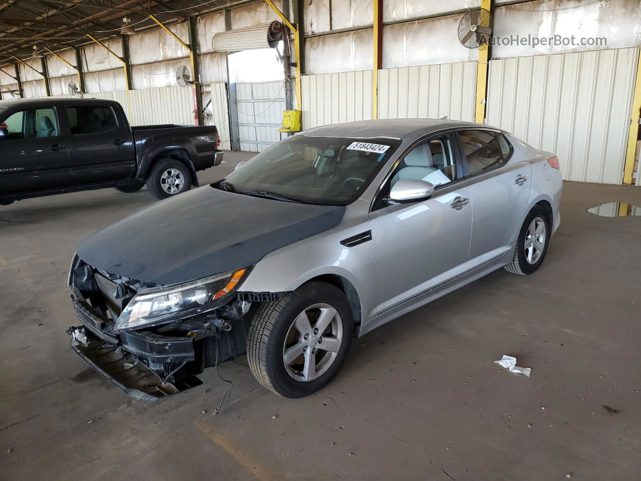 2014 Kia Optima Lx Gray vin: KNAGM4A73E5507889