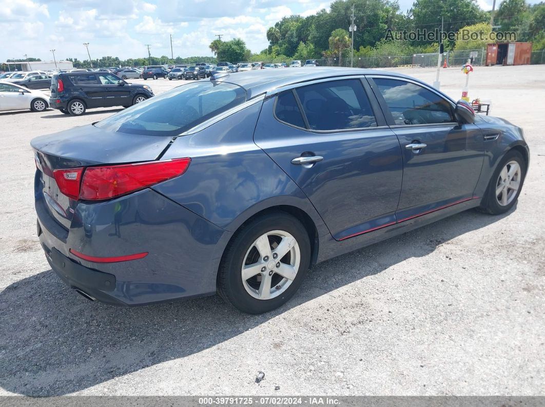 2015 Kia Optima Lx Синий vin: KNAGM4A73F5589785