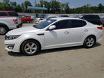 2015 Kia Optima Lx White vin: KNAGM4A73F5641061