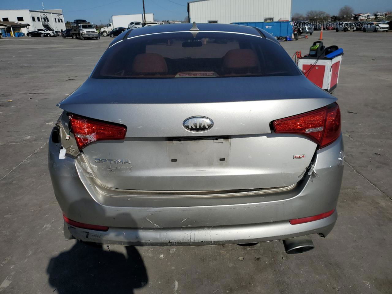 2013 Kia Optima Lx Silver vin: KNAGM4A74D5395148