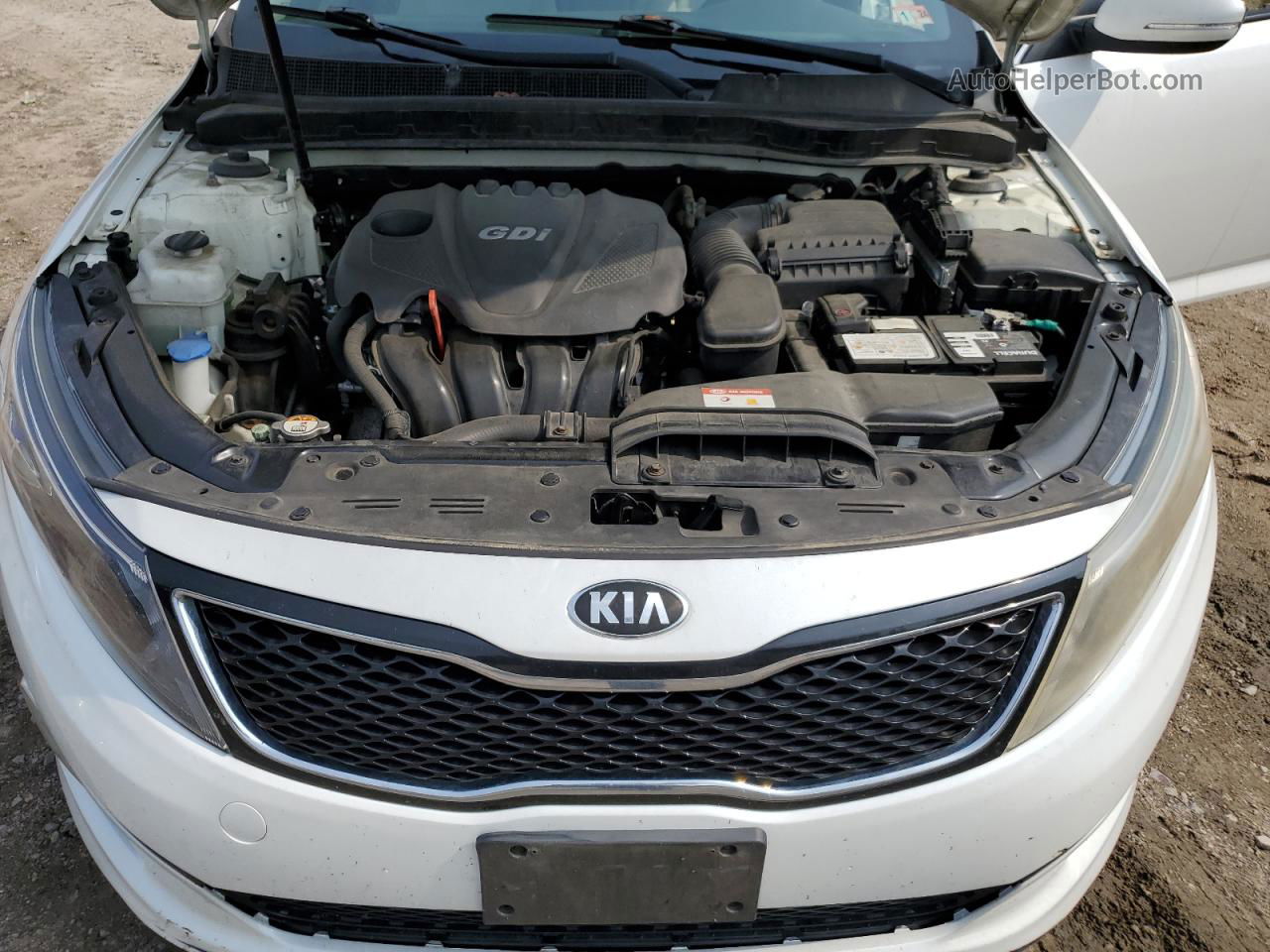 2014 Kia Optima Lx Белый vin: KNAGM4A74E5470447