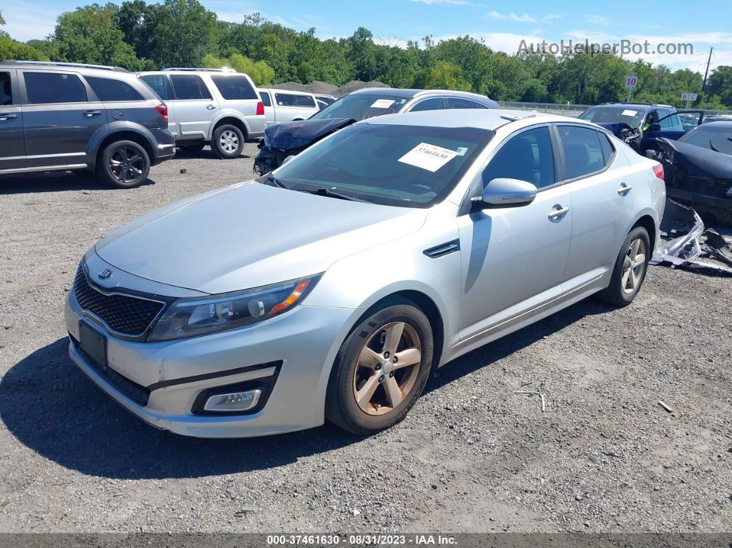 2014 Kia Optima Lx Silver vin: KNAGM4A74E5478547