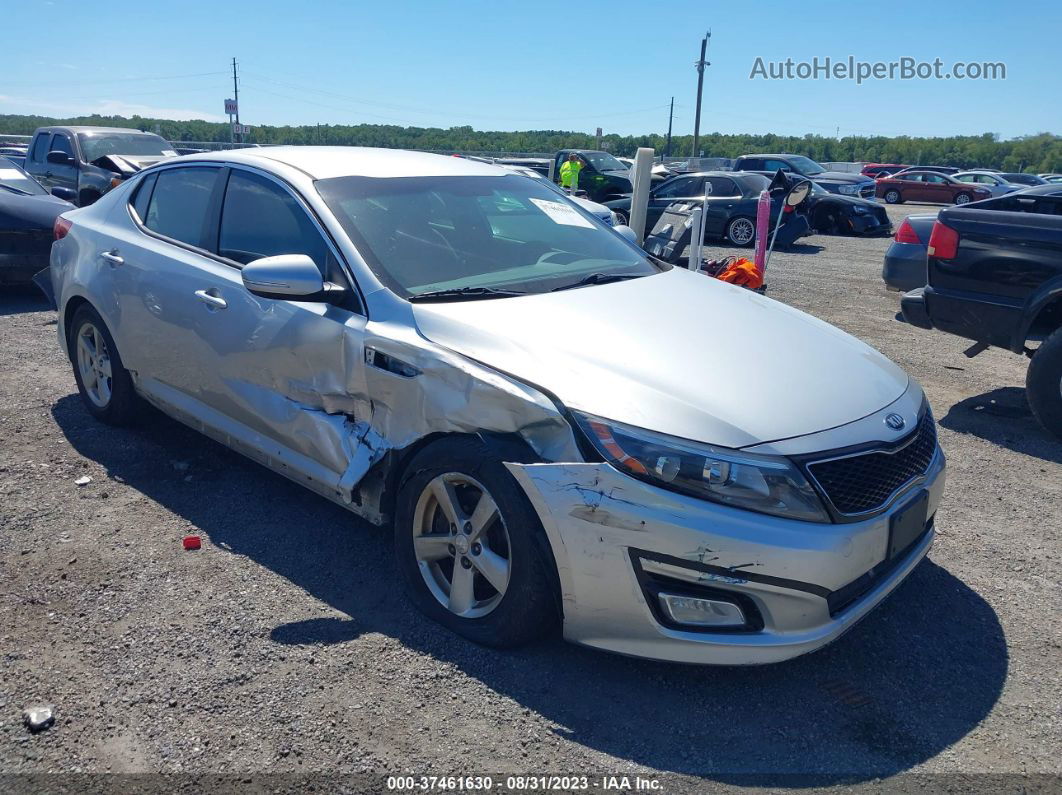 2014 Kia Optima Lx Silver vin: KNAGM4A74E5478547