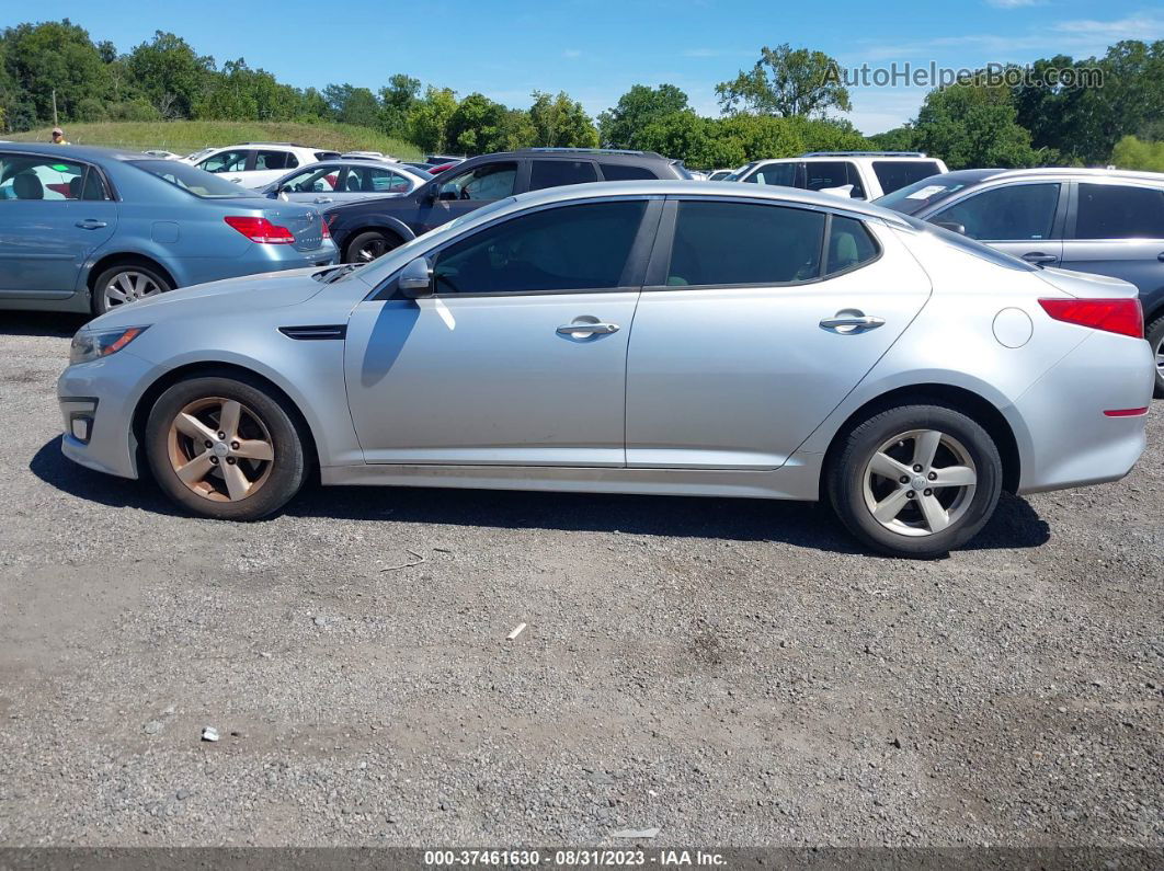 2014 Kia Optima Lx Silver vin: KNAGM4A74E5478547