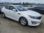 2014 Kia Optima Lx White vin: KNAGM4A74E5489189