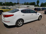 2014 Kia Optima Lx White vin: KNAGM4A74E5499754