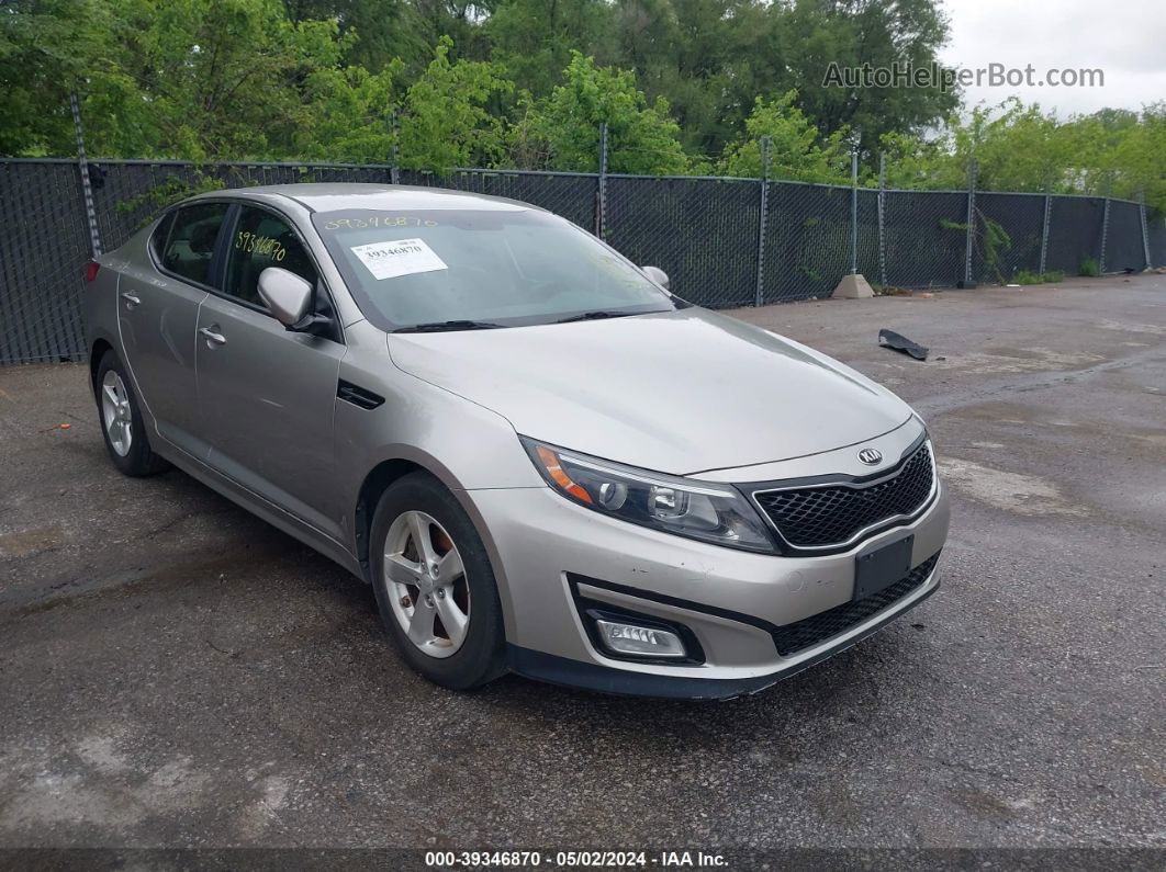 2015 Kia Optima Lx Бежевый vin: KNAGM4A74F5547741