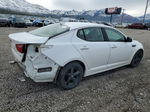 2015 Kia Optima Lx White vin: KNAGM4A74F5558304