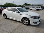 2014 Kia Optima Lx White vin: KNAGM4A75E5464169