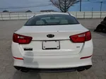 2014 Kia Optima Lx White vin: KNAGM4A75E5464169