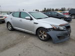 2014 Kia Optima Lx Silver vin: KNAGM4A75E5479349