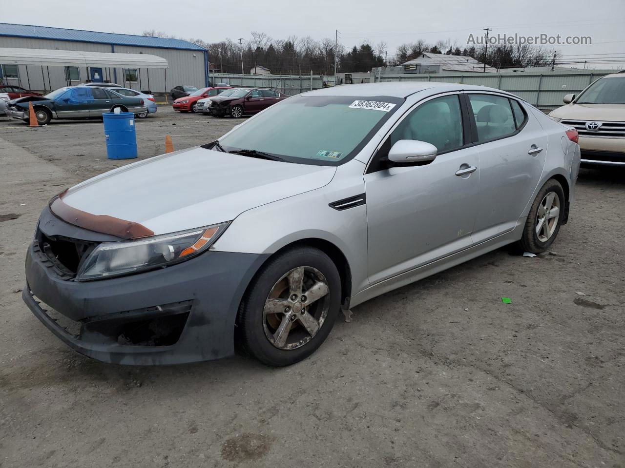 2014 Kia Optima Lx Серебряный vin: KNAGM4A75E5479349