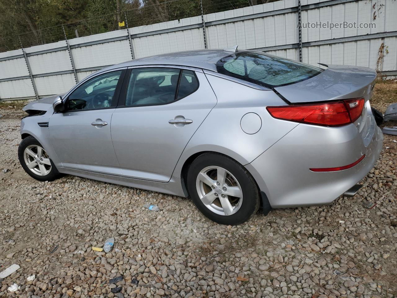 2014 Kia Optima Lx Silver vin: KNAGM4A75E5489458