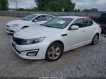 2014 Kia Optima Lx White vin: KNAGM4A75E5497768