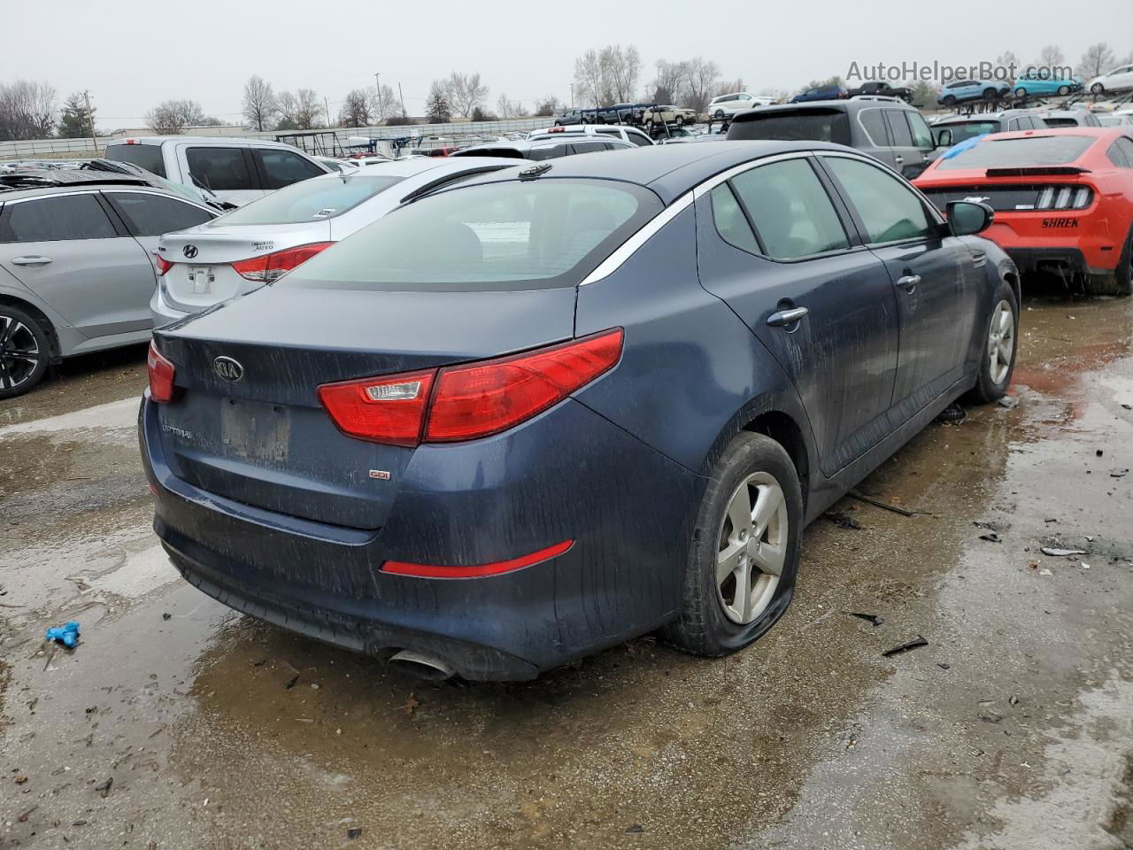 2015 Kia Optima Lx Gray vin: KNAGM4A75F5540135