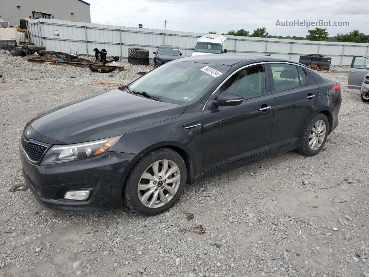 2015 Kia Optima Lx Черный vin: KNAGM4A75F5630899